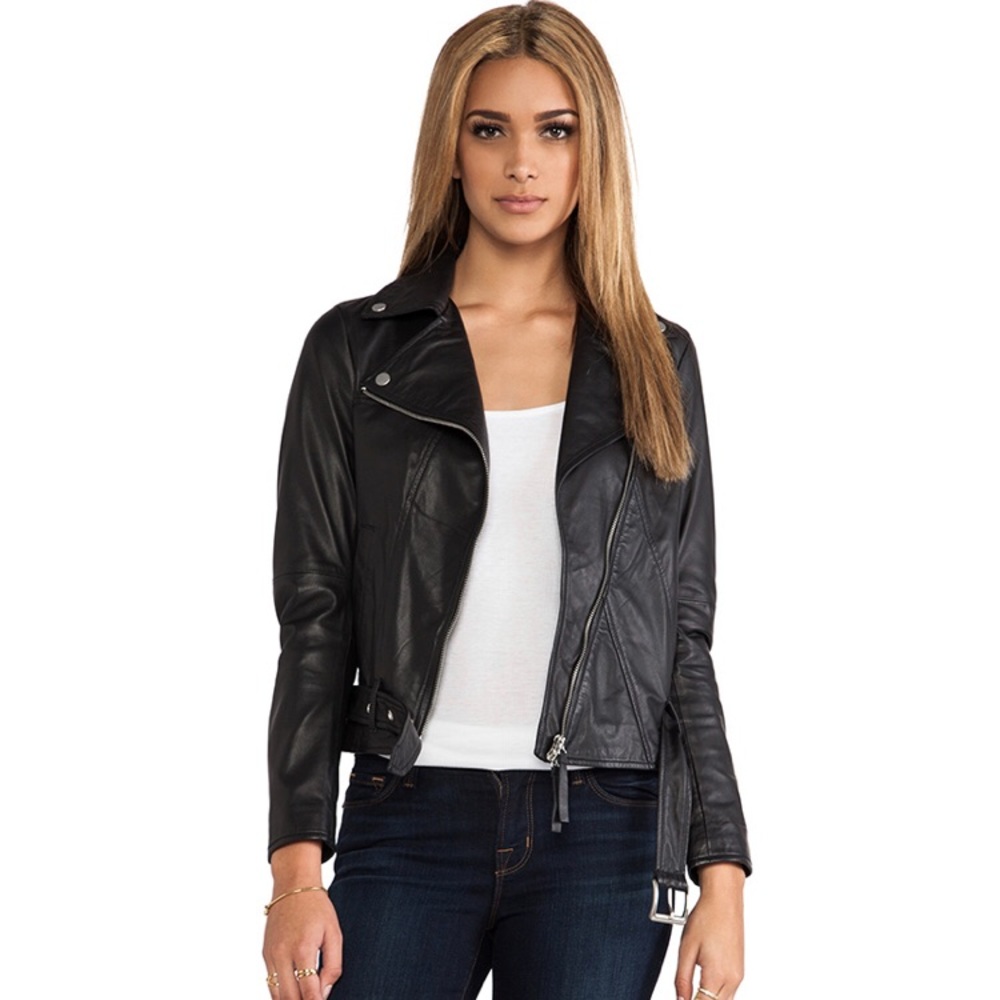 Borgden classic moto leather jacket.